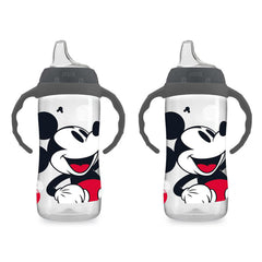 NUK Disney Large Learner Cup, 10 Oz (300 mL), 8+ Months, Mickey Mouse, 2 Pack