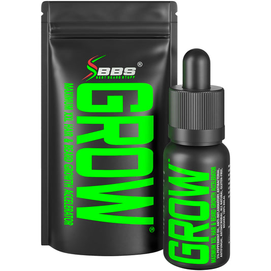 Beard Growth Serum - GROW Maximum XXL Beard Growth Oil for Men -Thickens & Fills Patches - Facial Hair & Scalp Treatment - Beard & Hair Thickening Conditioner & Enhancer