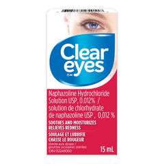 Clear Eyes Eye Drops for Dry Eyes & Redness Relief - 1 Count (15 ml) - Effective Eye Treatment for Reducing Redness