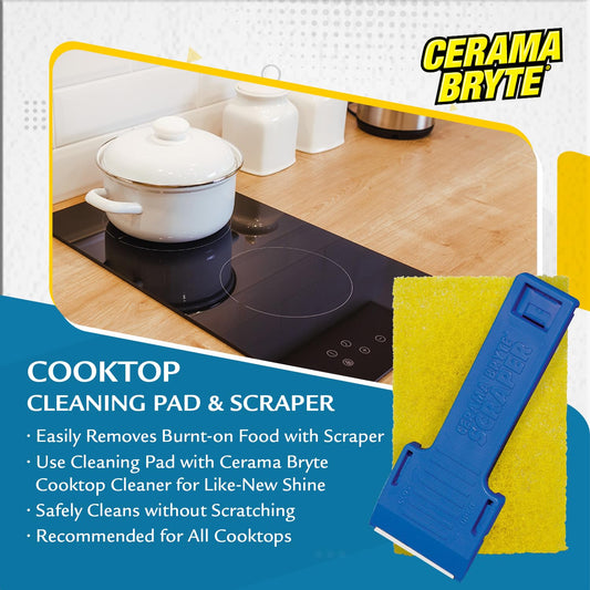 CERAMA BRYTE GVI28001, Scraper and Pad Combo, Blue