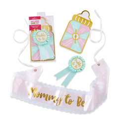 Kate Aspen 00203NA Baby Shower Belly Sash & Game Set Party Kit, One Size, Multi