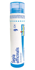 Boiron Sepia officinalis 9ch,Homeopathic medicine. Each tube contains 4 g (approximately 80 pellets)