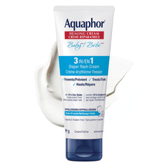 Aquaphor Baby Healing Diaper Rash Cream for Baby's Sensitive Skin, 15% Zinc Oxide Cream, Non Sticky, Fragrance Free, Hypoallergenic Diaper Rash Treatment, Recommended by U.S. Pediatricians, 99g