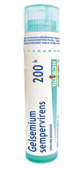 Boiron Gelsemium sempervirens 200k,Homeopathic medicine. Each tube contains 4 g (approximately 80 pellets)