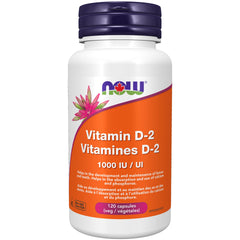 NOW Supplements, Vitamin D 1,000 IU Dry, High Potency, Strong Bones, Structural Support, 120 Veg Capsules