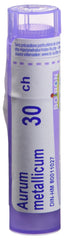 Boiron Aurum metallicum 30ch,Homeopathic medicine. Each tube contains 4 g (approximately 80 pellets)