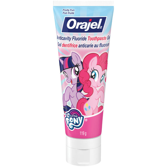 Orajel Kids My Little Pony Anti-Cavity Fluoride Toothpaste, Natural Fruit Flavour,119-g