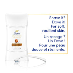 Dove Advanced Care Antiperspirant Deodorant for Women Shea Butter Scent with Pro-Ceramide Technology for Soft, Resilient Skin, 74g