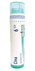 Boiron Cina 6ch,Homeopathic medicine. Each tube contains 4 g (approximately 80 pellets)