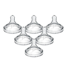 Dr. Brown's Options+ Wide-Neck Baby Bottle Nipple, Preemie (0 Months+), 6 Count