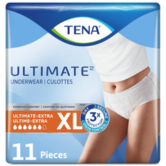 Tena Incontinence Unisex Underwear, Ultimate, Extra Large, 11 Count