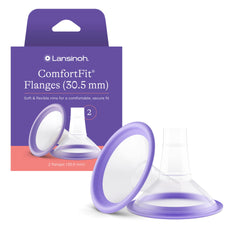Lansinoh Comfort Fit Flange - Large, 2 Count, BPA Free and BPS Free