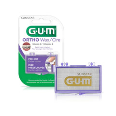 GUM Orthodontic Wax with Vitamin E, for Braces, Wires & Partial Dentures, 35 Pieces