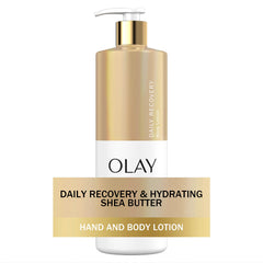 Olay Hand & Body Lotion Daily Recovery & Hydration Shea Butter, 502 mL