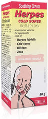 Homeocan Herpes Cream 50g - Gentle Homeopathic Formula for Lip & Skin Discomfort, Soothes Dryness, Itching & Irritation - Safe for Adult & Children - Non-Greasy, Quick-Absorbing and Stain-Free Care