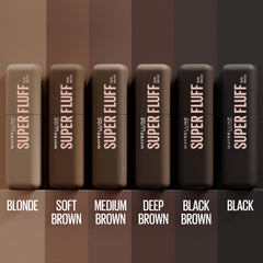 Maybelline New York Superfluff Brow Mousse, All-Day Wear, Full Brows, Airy Volumising Mousse, Soft Brown, 5ml