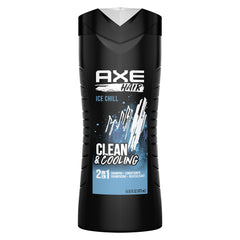 AXE 2-in-1 Shampoo and Conditioner for Clean & Strong Hair Ice Chill Iced Mint & Lemon Men's Shampoo & Conditioner in a 100% Recycled Bottle 473 ML
