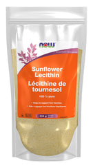 NOW Supplements, Sunflower Lecithin with naturally occurring Phosphatidyl Choline and Other Phosphatides, Unflavoured Powder, 454g