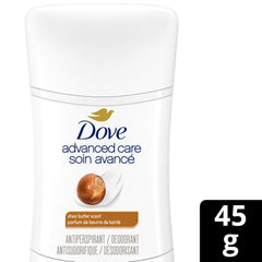 Dove Advanced Care Antiperspirant Deodorant for Women Shea Butter Scent with Pro-Ceramide Technology for Soft, Resilient Skin, 74g
