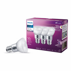 Philips Ultra Definition LED 50W PAR20 Bright White Dimmable Glass 3-Pack