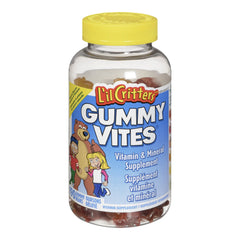 L'il Critters Gummy Vites Children's Multivitamin Gummies - 11 essential nutrients, Naturally Sourced Colours & 5 Delicious Flavours, 3 Month Supply - 190 Count
