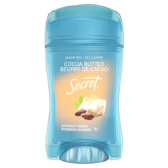 Secret Clear Gel Antiperspirant and Deodorant, Cocoa Butter Scent, 45 grams