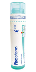 Boiron Phosphorus 6ch,Homeopathic medicine. Each tube contains 4 g (approximately 80 pellets)