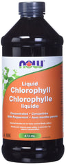 NOW Supplements, Liquid Chlorophyll, Super Concentrated, Internal Deodorizer, Mint Flavour, 473mL