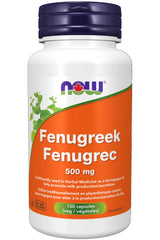 NOW Supplements, Fenugreek (Trigonella foenum-graecum) 500 mg, Herbal Supplement, 100 Veg Capsules