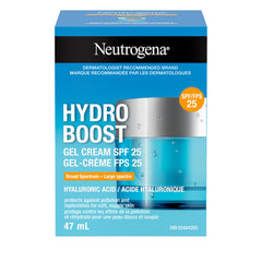 Neutrogena Hydro Boost Gel Cream Face Moisturizer with Sunscreen SPF – Hyaluronic Acid for Hydrated Skin – Fast Absorbing, Oil-Free, Non-Comedogenic 47mL