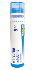 Boiron Mercurius solubilis (solubilis) 9ch,Homeopathic medicine. Each tube contains 4 g (approximately 80 pellets)