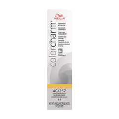 COLORCHARM Permanent Gel| Hair Color for Gray Coverage| 4G Dark Golden Brown| 2 Fl oz.