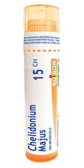 Boiron Chelidonium majus 15ch,Homeopathic medicine. Each tube contains 4 g (approximately 80 pellets)