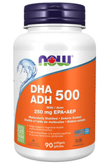 NOW Supplements DHA-500 1000mg Softgels, 90 Count
