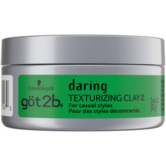 Got2b Daring Texturizing Clay for Casual Hair Styles, 57g, Matte Finish, High Hold Clay, for Short to Medium Length Hair