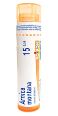 Boiron Arnica montana 15ch,Homeopathic medicine. Each tube contains 4 g (approximately 80 pellets)
