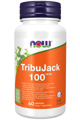 NOW Supplements, TribuJack 100 with LJ100, a potent standardized extract of Tongkat Ali (Eurycoma longifolia), Tribulus and ZMA, 60 Veg Capsules