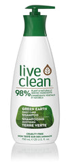 Live Clean Shampoo, Daily Care Green Earth, 750 mL