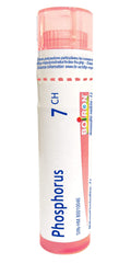 Boiron Phosphorus 7ch,Homeopathic medicine. Each tube contains 4 g (approximately 80 pellets)