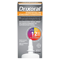 Drixoral Decongestant Nasal Spray, Fast and Long Lasting 12 Hour Relief, 30ml