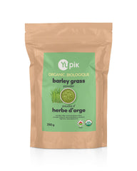 Yupik Organic Barley Grass Powder 250g, USDA Certified, Raw, Gluten-Free, Kosher, Rich in Vitamin A, Iron, Fiber & Calcium, Superfood for Immune Support