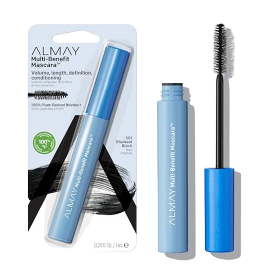 Almay One coat multi-benefit mascara, Hypoallergenic, Blackest black, Volume, Length, Definition, 7ml