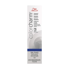 COLORCHARM Permanent Gel| Hair Color for Gray Coverage| 9A Pale Ash Blonde| 2 Fl oz.