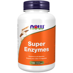 NOW Supplements, Super Enzymes, Formulated with Bromelain, Ox Bile, Pancreatin and Papain, Super Enzymes, 180 Tablets