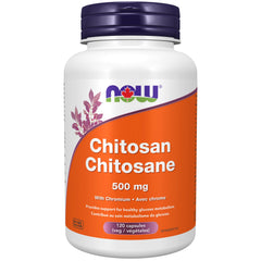 NOW Supplements, Chitosan 500 mg plus Chromium, Weight Management, 120 Veg Capsules