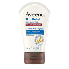 Aveeno Intense Relief Hand Cream, Very Dry Skin, Moisturizer, Paraben Free, Sensitive Skin, Non-Greasy, 97-ml
