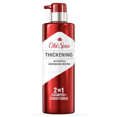 Old Spice Thickening 2in1 Men's Shampoo and Conditioner with Biotin and Invigorating Menthol, 530 mL