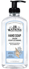 J.R. Watkins Ocean Breeze Gel Hand Soap, Scented Liquid Hand Wash for Bathroom or Kitchen, USA Made and Cruelty Free, 325 Milliliters