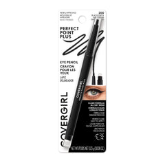 COVERGIRL - Perfect Point Plus Eyeliner, micro-fine point, precise line, built-in smudger tip for a softer, smokier look, 100% Cruelty-Free, Black Onyx - 200