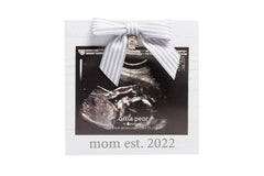 Little Pear Est. 2022 Sonogram Frame, Expecting Mother Picture Frame, Gender-Neutral Pregnancy Announcement Photo Frame, Mother’s Day Keepsake